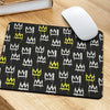 Graffiti Hiphop White And Yellow Crown Print Mouse Pad-grizzshop