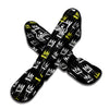 Graffiti Hiphop White And Yellow Crown Print Muay Thai Shin Guard-grizzshop