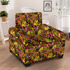 Graffiti Music Rock Star Print Pattern Armchair Slipcover-grizzshop