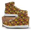 Graffiti Music Rock Star Print Pattern High Top Sneakers-grizzshop