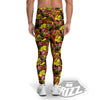 Graffiti Music Rock Star Print Pattern Men's Leggings-grizzshop