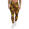 Graffiti Music Rock Star Print Pattern Men's Leggings-grizzshop