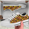 Graffiti Music Rock Star Print Pattern White Low Top Shoes-grizzshop