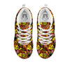 Graffiti Music Rock Star Print Pattern White Sneaker-grizzshop