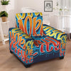 Graffiti NYC Print Armchair Slipcover-grizzshop