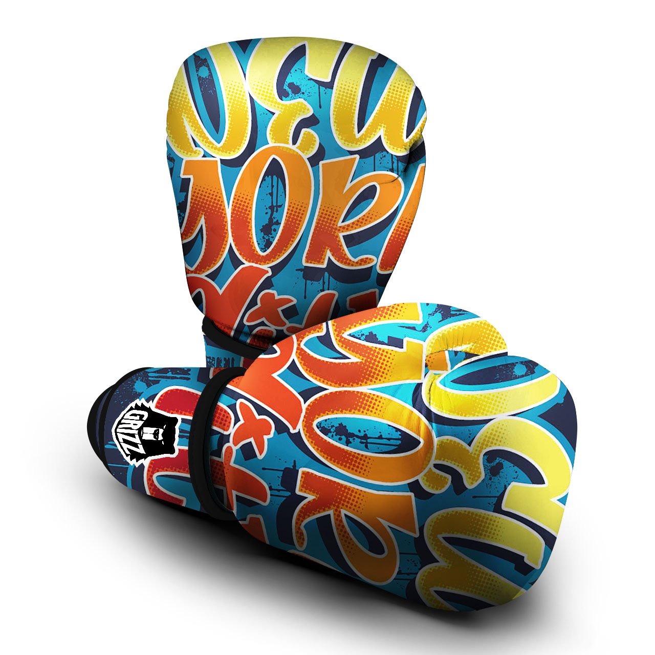 Graffiti NYC Print Boxing Gloves-grizzshop