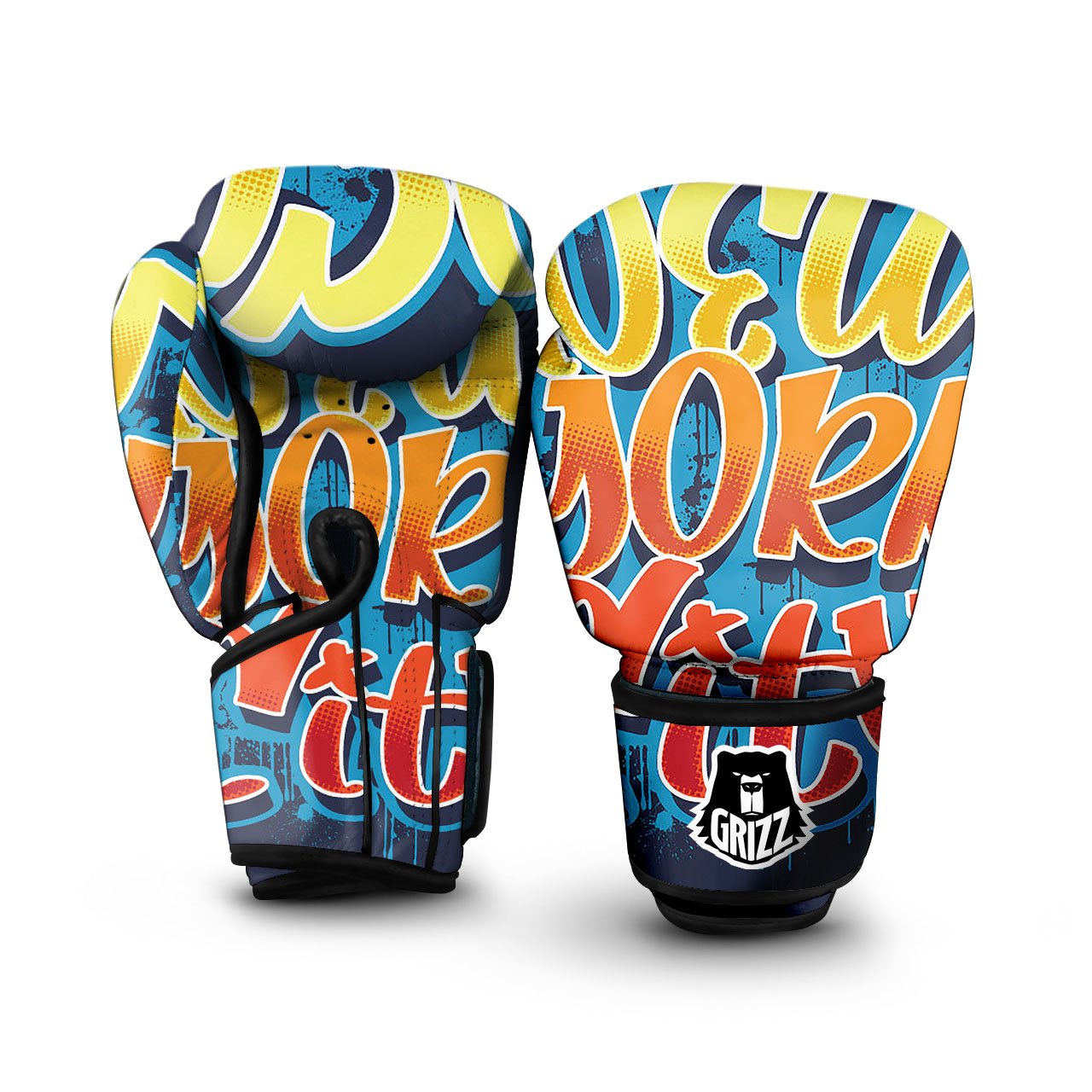 Graffiti NYC Print Boxing Gloves-grizzshop