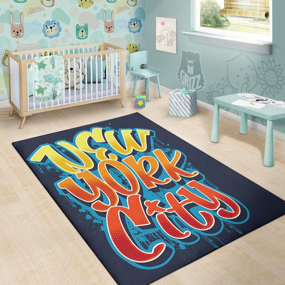 Graffiti NYC Print Floor Mat-grizzshop