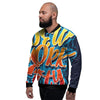 Graffiti NYC Print Men's Bomber Jacket-grizzshop