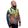 Graffiti NYC Print Men's Bomber Jacket-grizzshop