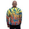 Graffiti NYC Print Men's Bomber Jacket-grizzshop