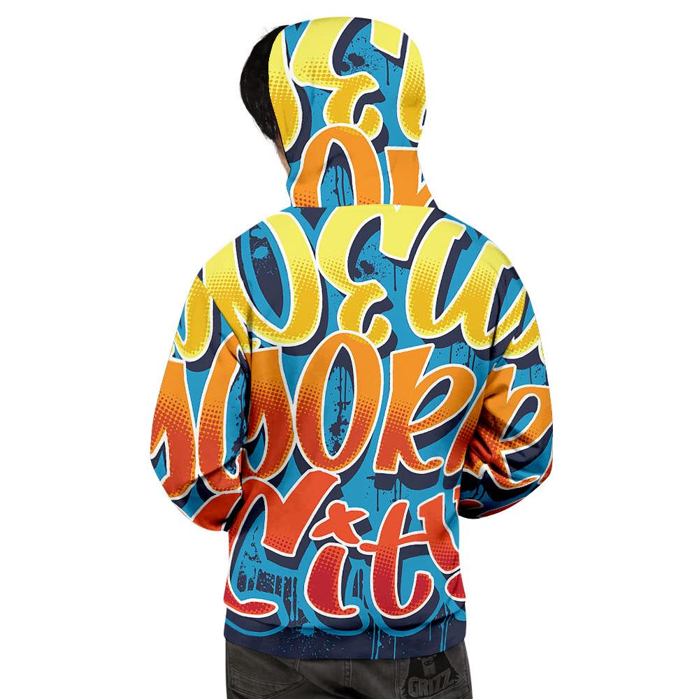 Graffiti NYC Print Men's Hoodie-grizzshop