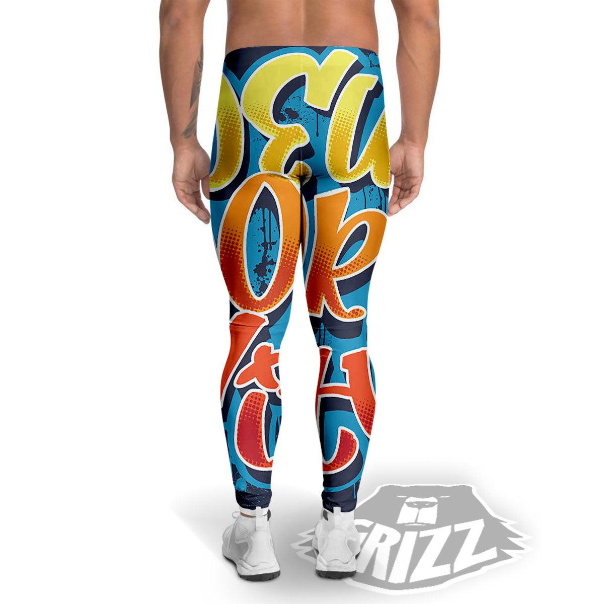 Graffiti NYC Print Men's Leggings-grizzshop