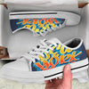 Graffiti NYC Print White Low Top Shoes-grizzshop