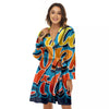 Graffiti NYC Print Women's Robe-grizzshop