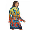 Graffiti NYC Print Women's Robe-grizzshop