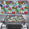 Graffiti Pattern Print Car Sun Shade-grizzshop