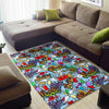 Graffiti Pattern Print Floor Mat-grizzshop