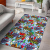 Graffiti Pattern Print Floor Mat-grizzshop