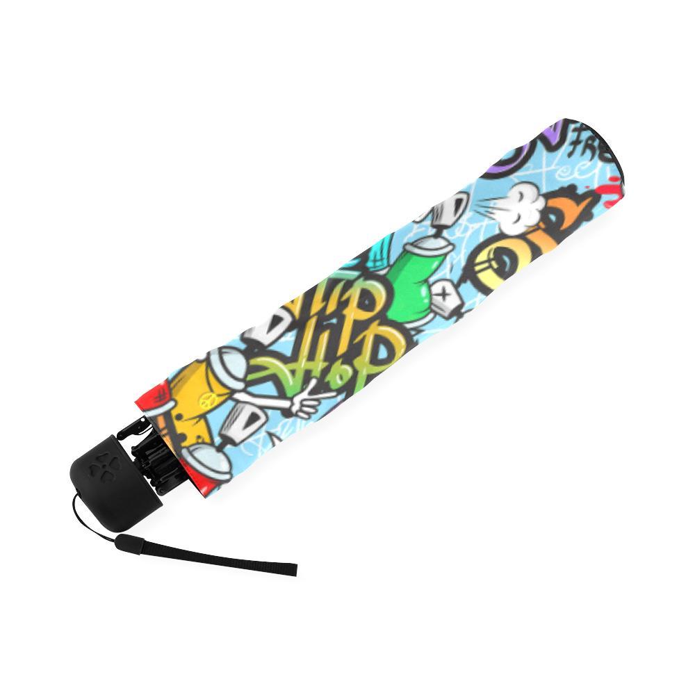 Graffiti Pattern Print Foldable Umbrella-grizzshop