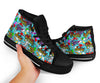 Graffiti Pattern Print Men Women's High Top Shoes-grizzshop