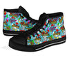 Graffiti Pattern Print Men Women's High Top Shoes-grizzshop