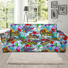 Graffiti Pattern Print Sofa Covers-grizzshop