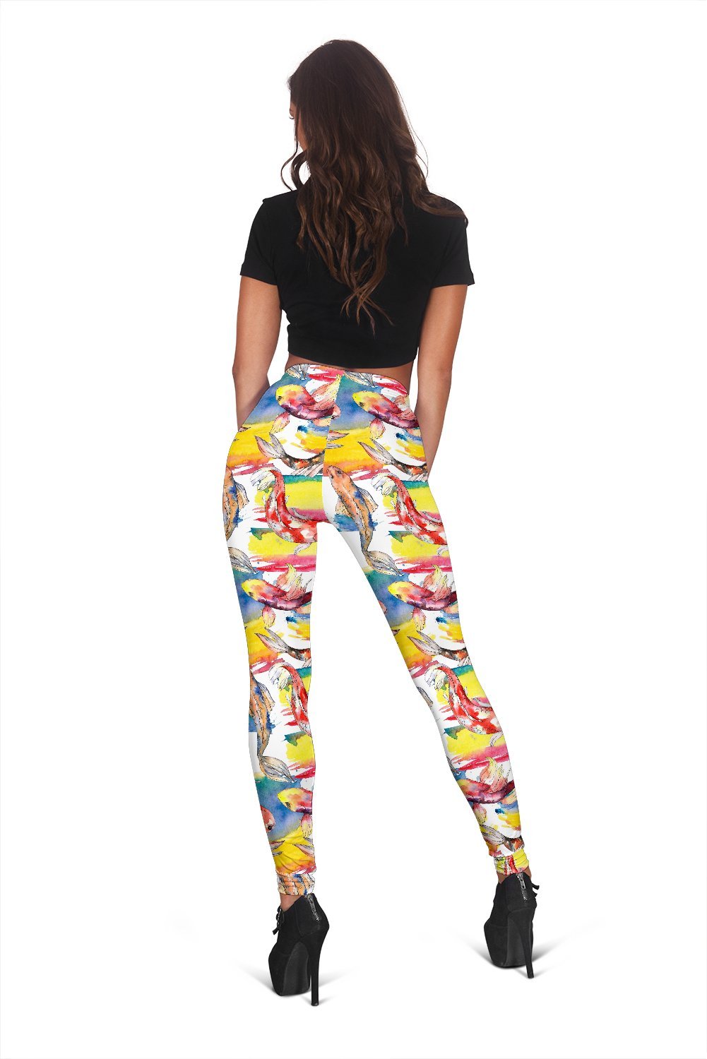 Graffiti Pattern Print Women Leggings-grizzshop