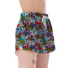 Graffiti Pattern Print Women's Shorts-grizzshop