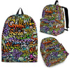 Graffiti Print Pattern Backpack-grizzshop