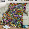 Graffiti Print Pattern Blanket-grizzshop