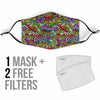 Graffiti Print Pattern Face Mask-grizzshop