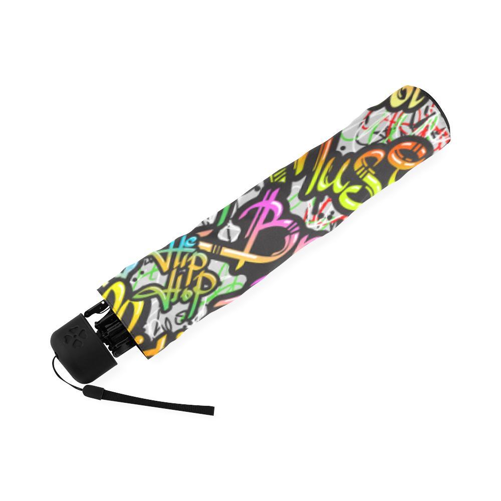 Graffiti Print Pattern Foldable Umbrella-grizzshop