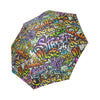 Graffiti Print Pattern Foldable Umbrella-grizzshop