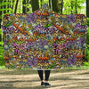 Graffiti Print Pattern Hooded Blanket-grizzshop