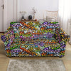 Graffiti Print Pattern Loveseat Cover-grizzshop