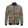 Graffiti Print Pattern Men's Bomber Jacket-grizzshop