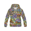 Graffiti Print Pattern Women Pullover Hoodie-grizzshop