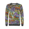 Graffiti Print Pattern Women's Sweatshirt-grizzshop