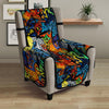 Graffiti Retro Print Pattern Armchair Protector-grizzshop