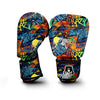 Graffiti Retro Print Pattern Boxing Gloves-grizzshop