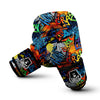 Graffiti Retro Print Pattern Boxing Gloves-grizzshop