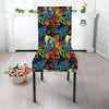 Graffiti Retro Print Pattern Dining Chair Slipcover-grizzshop