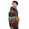 Graffiti Retro Print Pattern Men's Hoodie-grizzshop