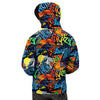 Graffiti Retro Print Pattern Men's Hoodie-grizzshop