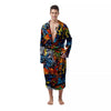 Graffiti Retro Print Pattern Men's Robe-grizzshop