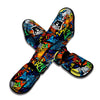 Graffiti Retro Print Pattern Muay Thai Shin Guards-grizzshop