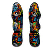 Graffiti Retro Print Pattern Muay Thai Shin Guards-grizzshop