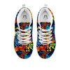 Graffiti Retro Print Pattern White Sneaker-grizzshop