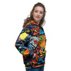 Graffiti Retro Print Pattern Women's Hoodie-grizzshop